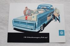 32B 517 1950er VW Volkswagen Bus Pritschenwagen Transporter T1 Prospekt Brochure