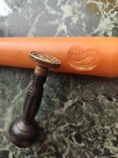 Bronze Biedermeier Petschaft Siegel Wappen Heraldik 19.Jh Name "Catharine"