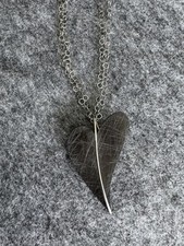 Ernstes Design Kette mit Herz 90cm