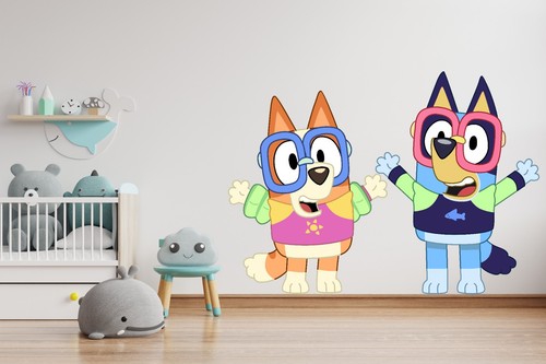 Bluey bingo wandtattoo - bluey,