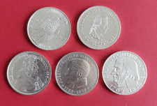 BRD 5x 5 DM SilberGedenkmünzen 1952 - 1964 DIE ERSTEN FÜNF, Ag625, vz/ST