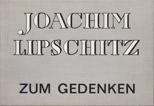 Joachim lipschitz zum - lipschitz,