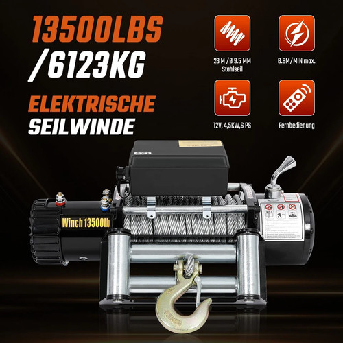 Elektrische seilwinde 12v - elektrische,
