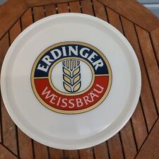 Erdinger Weissbbräu Serviertablett Kunststoff Tablett  Durchmesser  ca 37cm