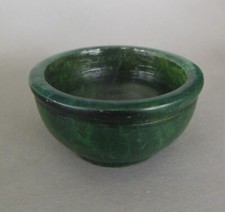 Räucherschale Schale Speckstein dunkelgrün  6,5 cm Durchmesser ( 3 cm hoch) G 4