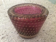 Murano, kleine Vase, rubinrot