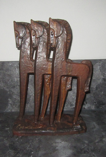 Keramikskulptur pferde - 3,