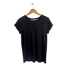 H&M Shirt Damen Gr XXS Schwarz
