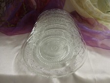 6 Schöne nostalgische Kuchenteller Dessertteller Teller Servierplatte Glas 20cm