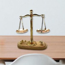 Retro 1/12 Puppenhaus Waage Waage für Raum DIY Szene Kreatives Spielzeug