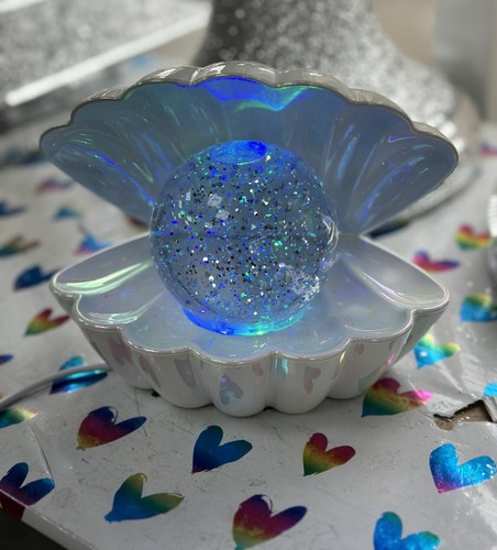 Weiße muschel farbwechsel led - muschel,