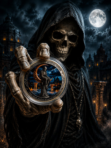 Moon watcher reaper fantasy - moon,