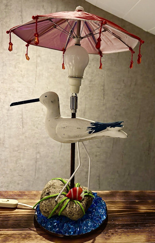 Tischlampe möwe vogel figur - tischlampe, vogel-figur