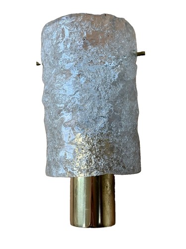 Vintage eisglas wandleuchte - vintage,
