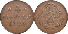 Sachsen:4 Pfennig 1809    ss.