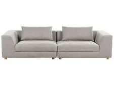 3-Sitzer Sofa Stoffbezug grau