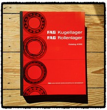 FAG KUGELFISCHER Schweinfurt - Katalog 41 000 DA von 1972 Kugellager Rollenlager