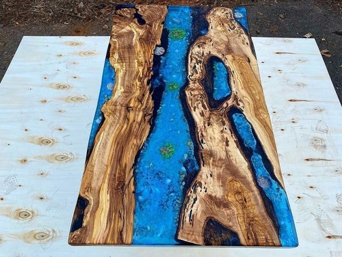 Blue epoxy river - blue,