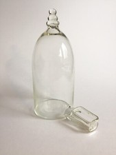 Antik - Tränke aus Glas - Vogel Käfig