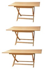 Premium Teak Klapptisch rechteckig Gartentisch Gartenmöbel Teaktisch 3 Größen