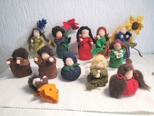 Konvolut 12 Püppchen Blumenkind, Figur, Deko Handarbeit,Waldorf ,Wurzelkind usw