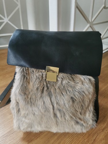 Zara rucksack mit - zara, kunstfell