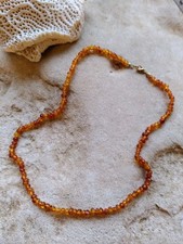 Bernsteinkette honigfarben mit