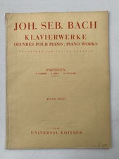 Noten . J.S. Bach. Klavierwerke.  Partiten. 2. Heft.   Piano solo.