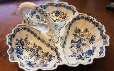 Zwiebelmuster Schale Kabarett 3-teilig (L 32cm) -  Porzellan D Czechoslovakia