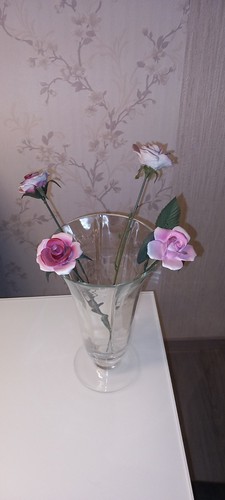 Alte porzellan rosen - alte, 4er
