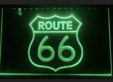 Route 66 LED Leuchtreklame Bar