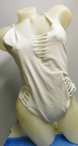 Badeanzug weiß cut - 44,