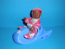 %***Mini Baby Born Puppe, Zapf Creation mit Schlitten und Skikleidung***%