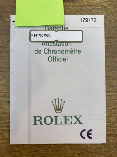 Rolex garantie für 179173 - rolex,