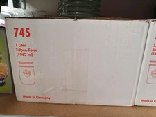 Weck Gläser Einkochgläser Einmachgläser, Tulpenform, 1062 ml, Nr. 745, 6 Stück