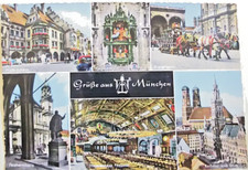 AK München - 6. div. Ansichten beschrieben, nicht frankiert-kein Versand