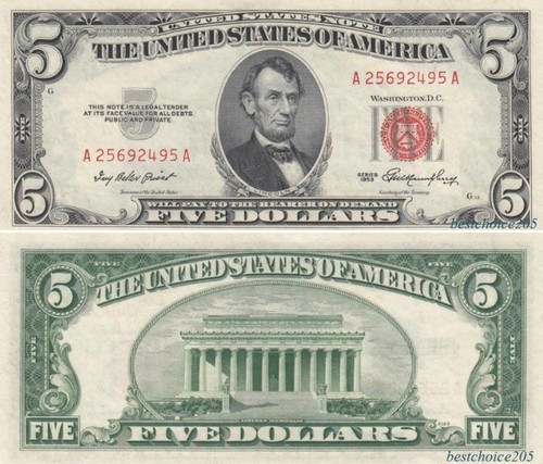 United states dollars 1953 - united, states: