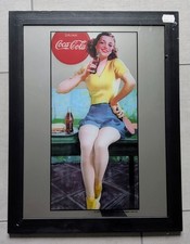 Coca-Cola Werbeplakat / Pin-Up