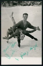 Marika Kilius Franz Ningel Autogrammkart Original Signiert Eiskunstlauf Paarlauf