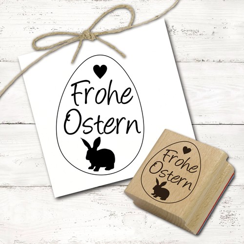 Motivstempel frohe ostern - frohe,