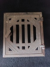 Antike Ofentür Warmhaltefach Kachelofen Art Deco Gusseisen Kachelofentür