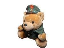 Polizei Teddy Bär in grüner Uniform Kuscheltier Stofftier Teddybär Plüschtier