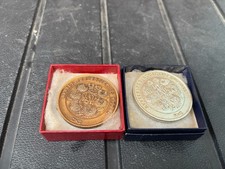 Vintage alte Medaillen The National Chrysanthemum Society Mitglieder Preis Preis 5p