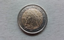 2 Euro Münze Italien Dante