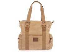 Canvas Leder Tasche Damen