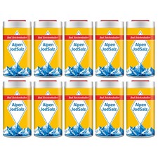 10x Mini Salzstreuer à 10 g Alpen Jod Salz Bad Reichenhaller Jodsalz Ministreuer