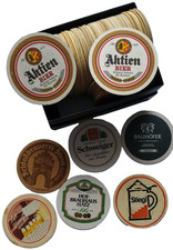 110 Bierdeckel runde Bierfilze Pappdeckel Bieruntersetzer Sammlerstücke Konvolut