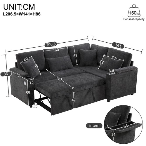 Schlafsofa couch förm - schlafsofa,