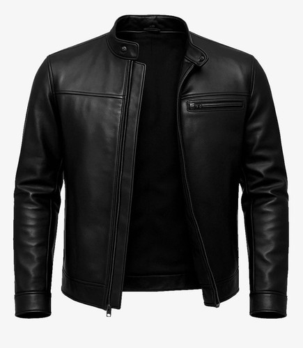 Herren echt lederjacke - lederjacke,