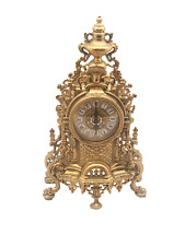 Edle Kaminuhr Barock Messing